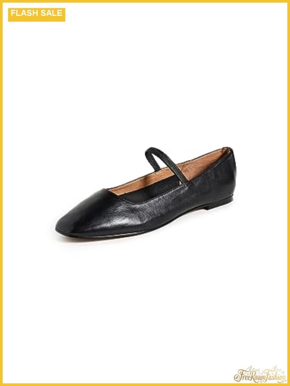 Women's Leather Ballet Flats Square Toe Cushioned